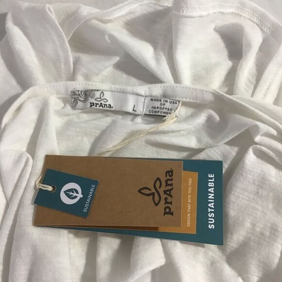 New Prana Glenna Tank Sleeveless Open Back Organic - Picture 4 of 7